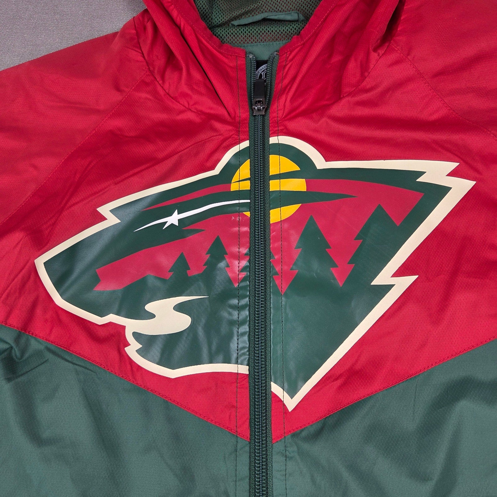 Minnesota Wild G-III Sports Hooded Windbreaker Jacket NWT Small NHL