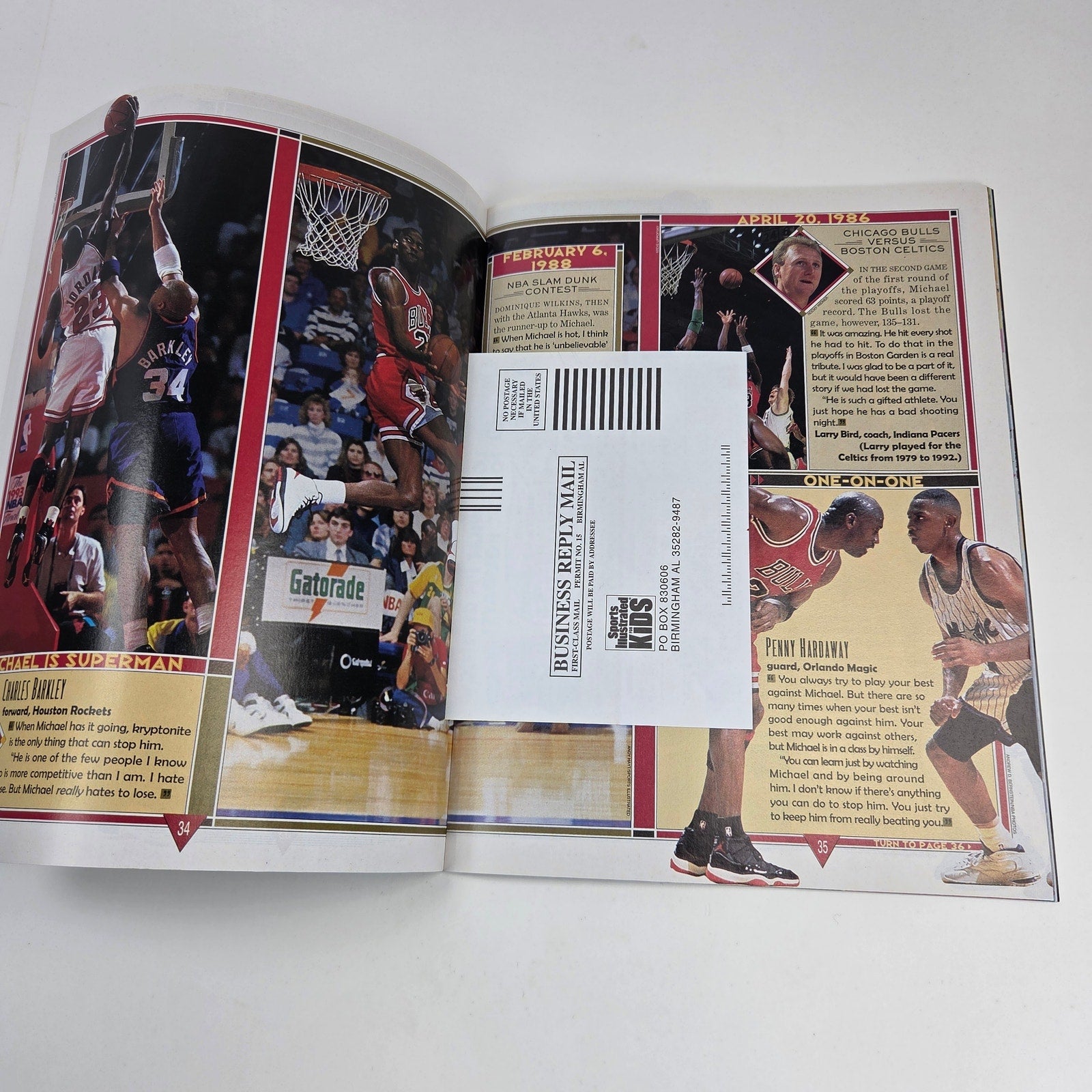 Sports Illustrated For Kids Dec 1997 Michael Jordan Jams! Complete Stickers