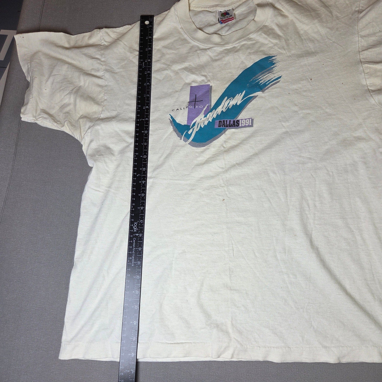 Vintage 1991 Christian Called to Freedom Dallas T Shirt XL USA 90s