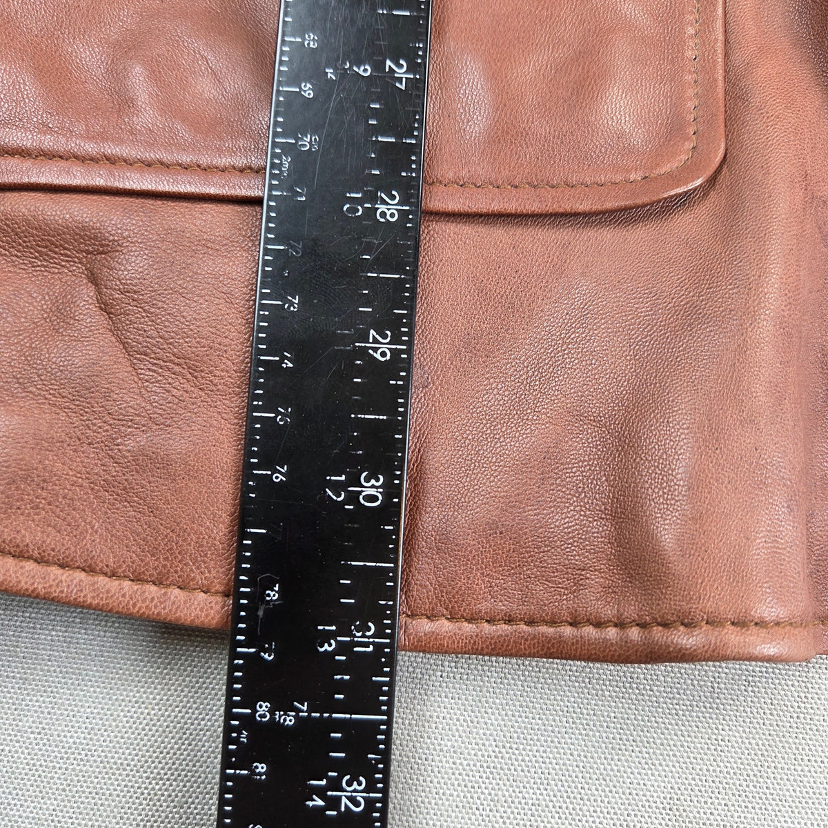 Wilsons Leather Men's L Brown Genuine Leather Blazer Sport Coat Jacket Lined