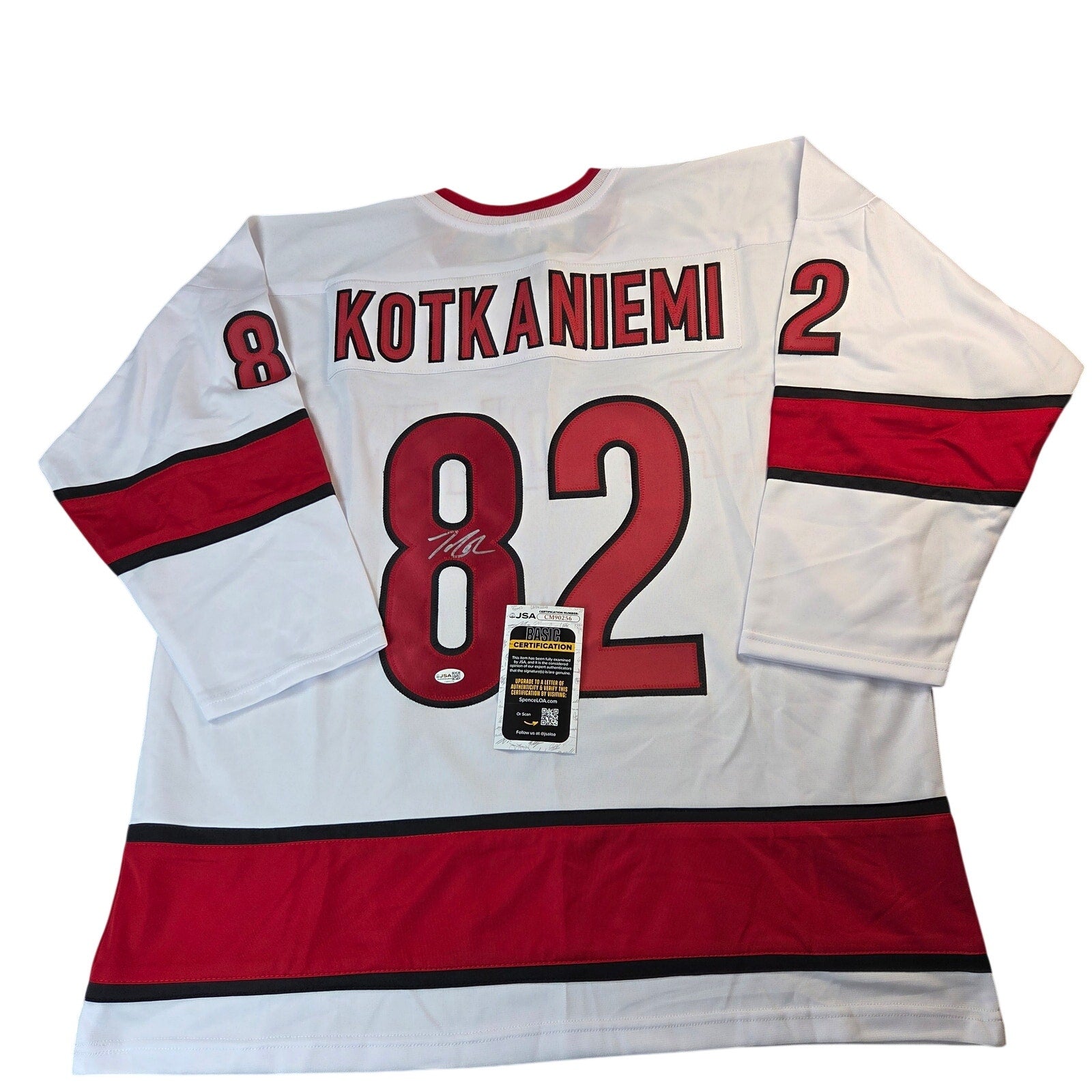 Jesperi Kotkaniemi Signed Carolina Hurricanes Custom Jersey JSA COA XL Auto
