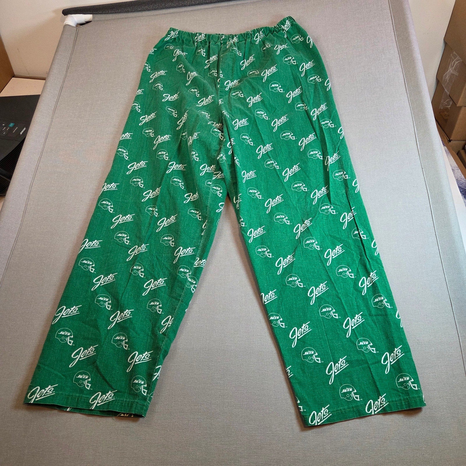 Vintage Handmade New York Jets Pajama Set 1980s Two Piece Men’s M-L