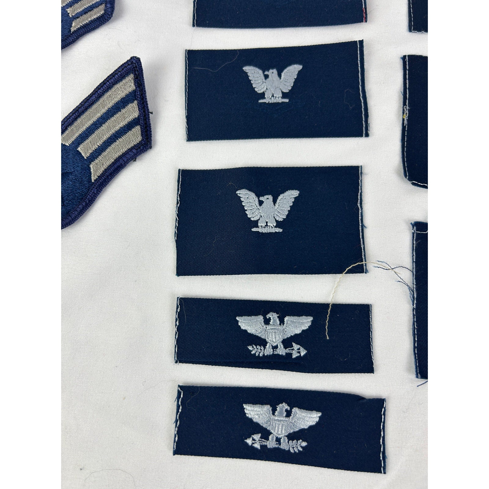 Vintage USAF Rank Patch Lot 25pc Chevron Eagle Insignia Military 22 pieces