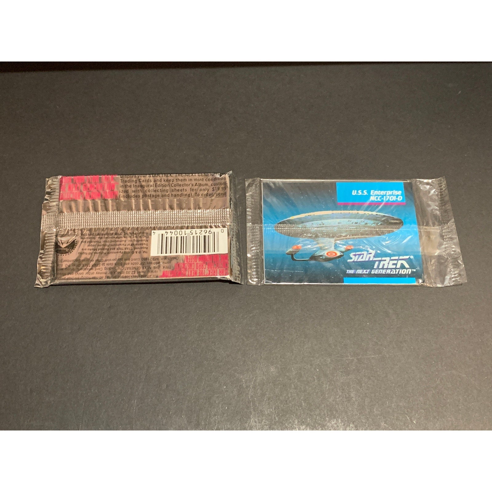 1991 Impel Star Trek Next Generation Sealed Promo Inaugural 2 Pack Lot