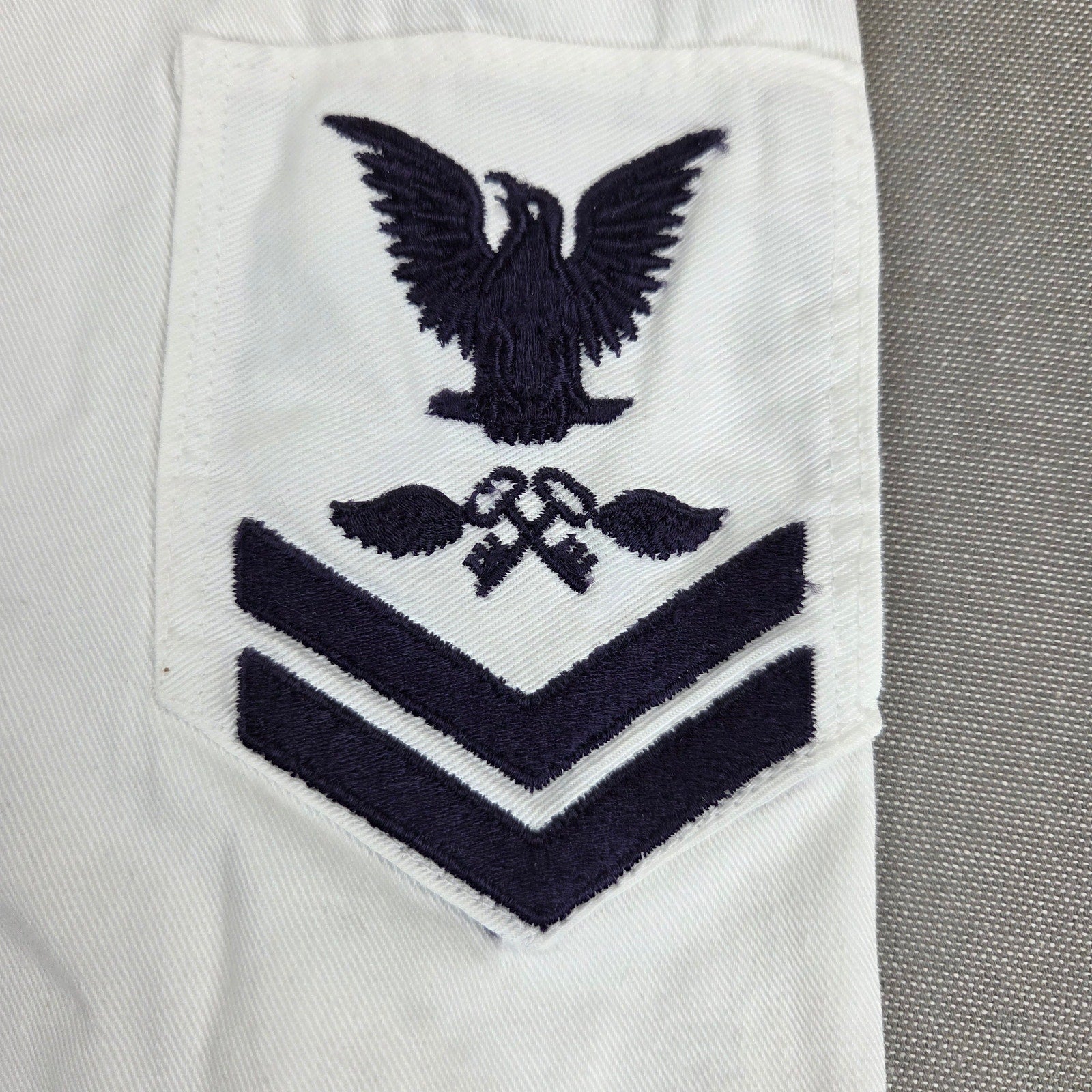 Vintage US Navy SK2 Storekeeper Crackerjack White Uniform Set 32x31 1950s 60s