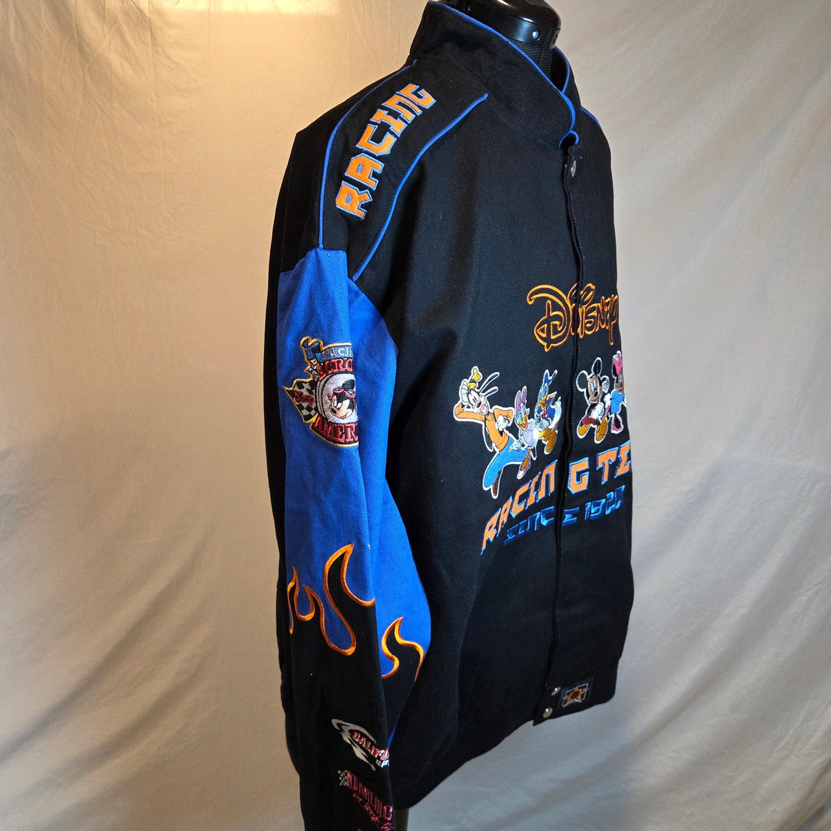 Vintage 2005 JH Design Disney Racing Across America Mickey Jacket 2XL Daytona