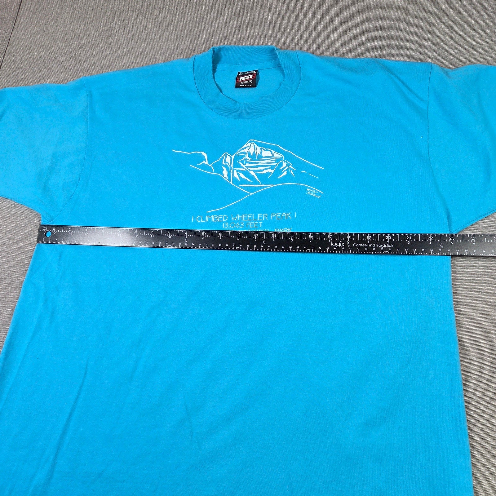 Fruit of the Loom Vintage Wheeler Peak Nevada Single Stitch T Shirt XL