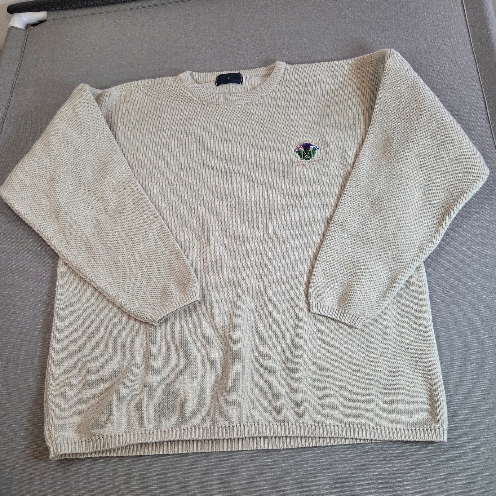 Vintage 2000 St Andrews Open Championship Sweater XL Tiger Woods Win