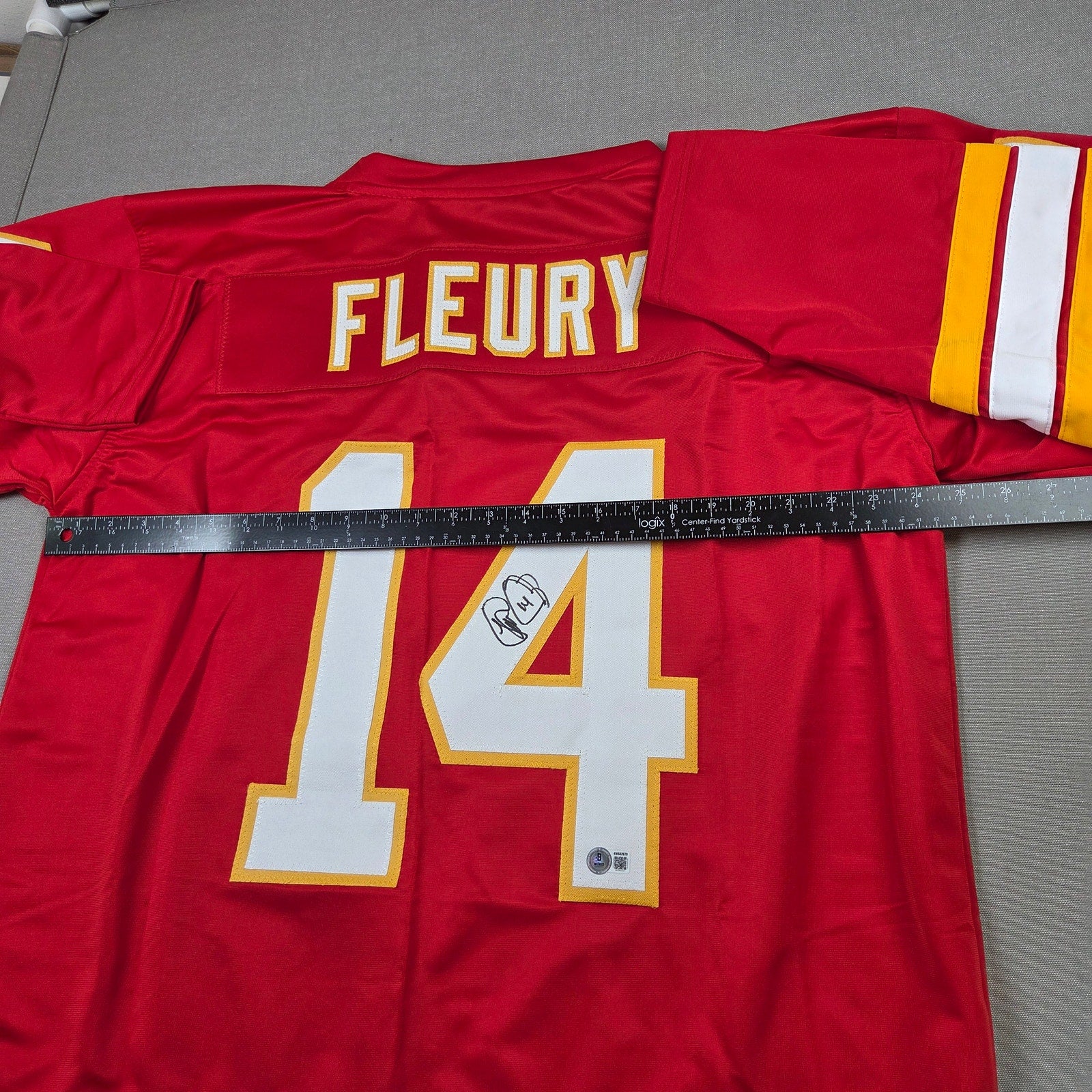 Theoren Fleury Signed Calgary Flames Custom Jersey BAS Witness Certified