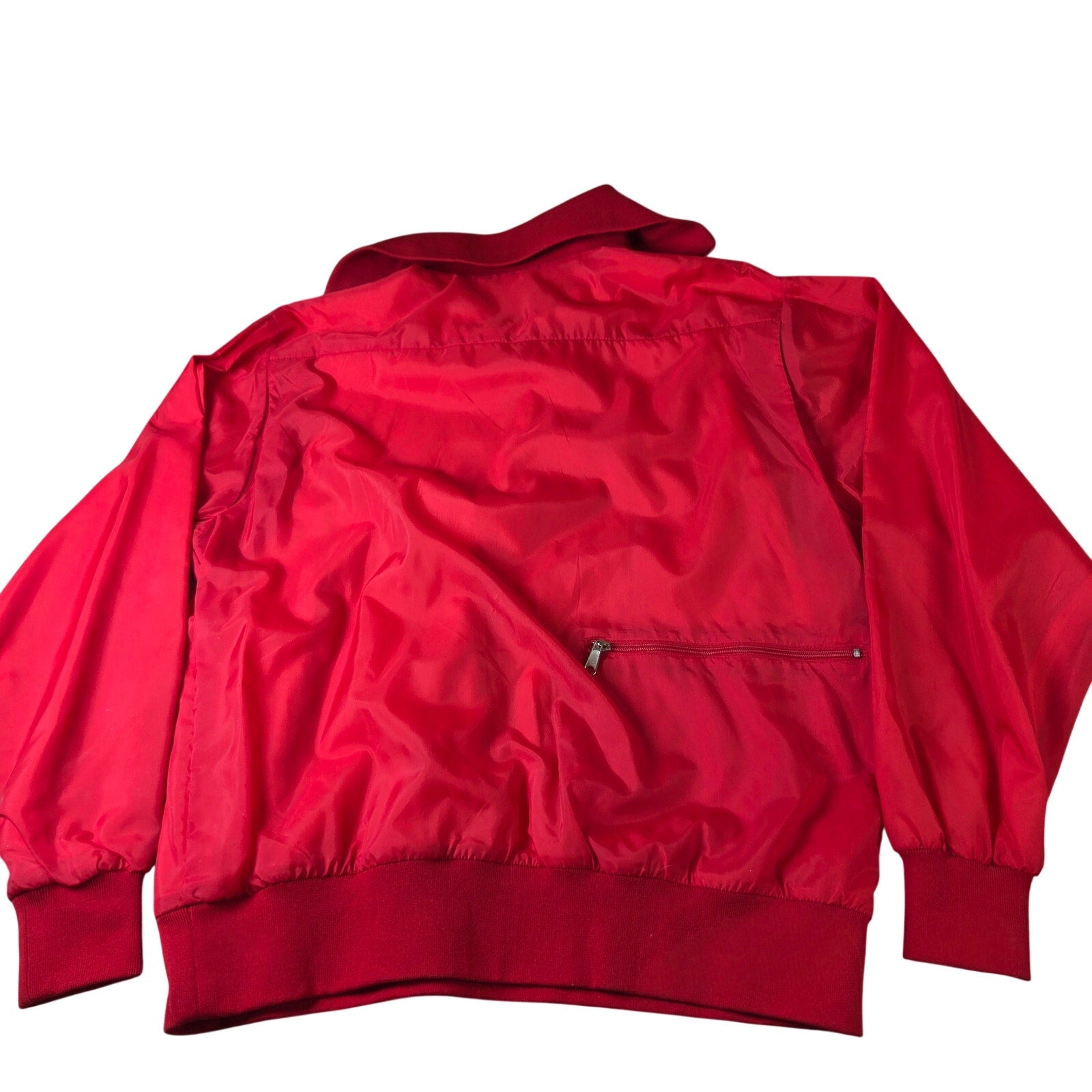 Pheasant Run G.C. 1/4 Zip Vintage Windbreaker Jacket Large Red Golf Club