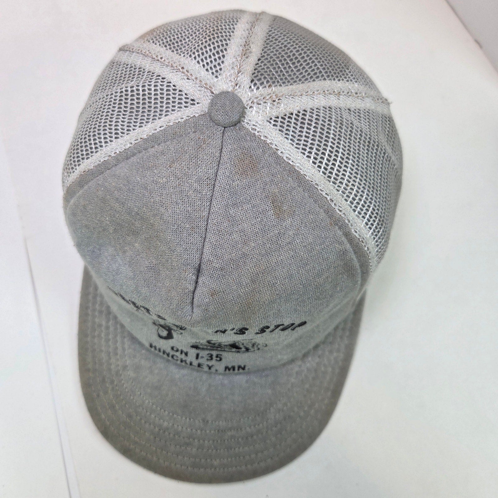 Vintage Sportsmen’s Stop Hinckley MN Trucker Hat Mesh Snapback Cap Foam Rot