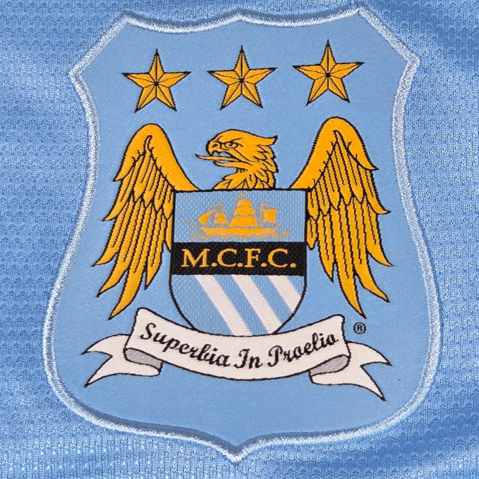 Nike Manchester City 2013-14 Home Authentic Soccer Jersey Dri-FIT FC Size L