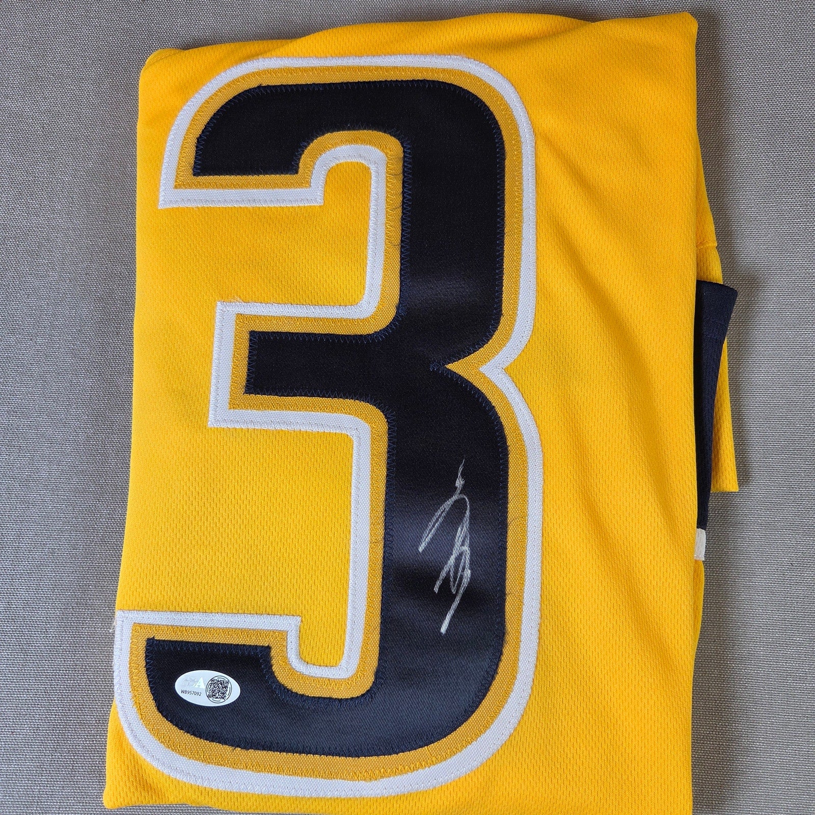 Viktor Arvidsson Signed Nashville Predators Custom Jersey JSA Witness COA XL