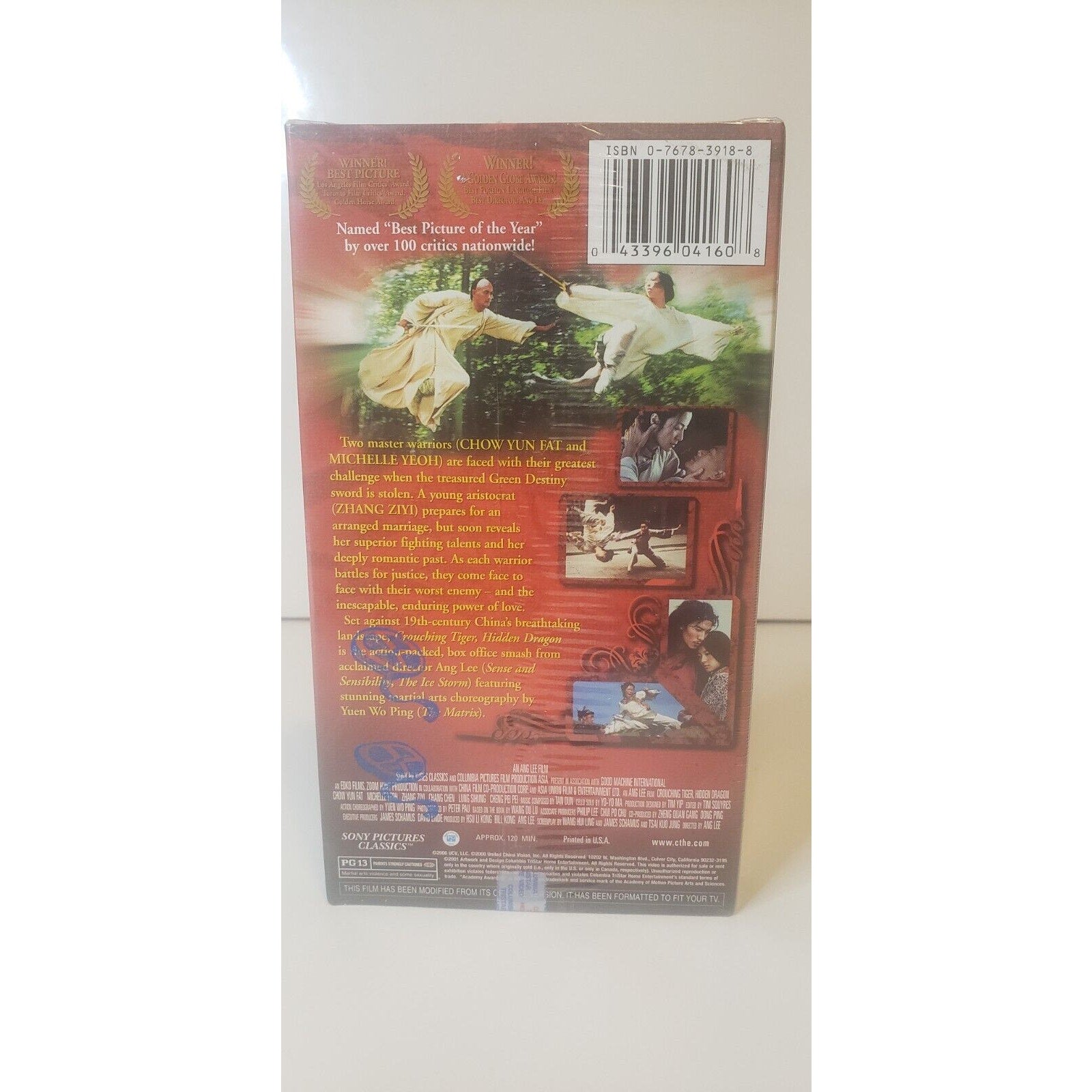 Crouching Tiger, Hidden Dragon VHS 2001 English Subtitled New Sealed
