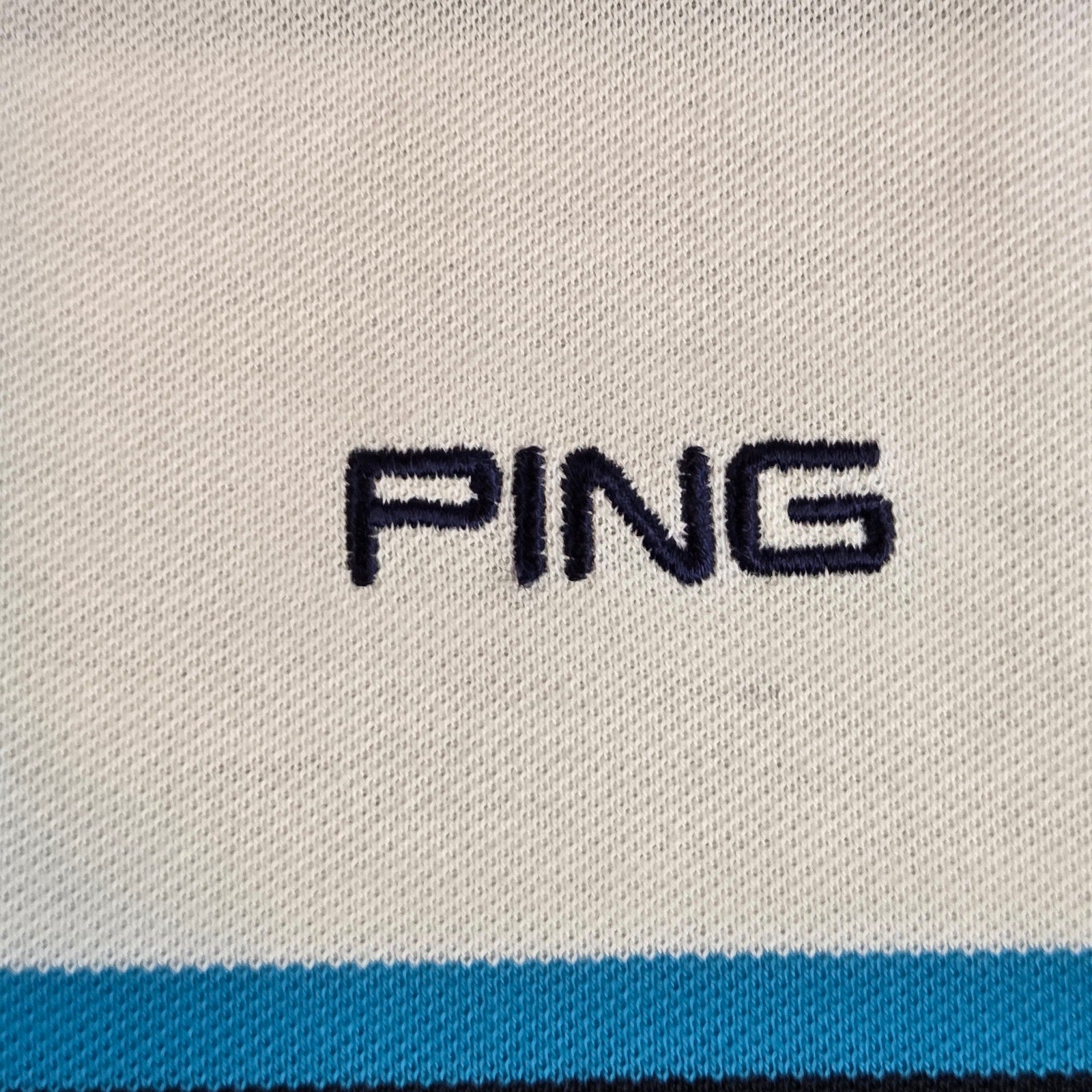 PING Collection Stripe Golf Polo Shirt Men’s XXL Cotton Blend Performance Top