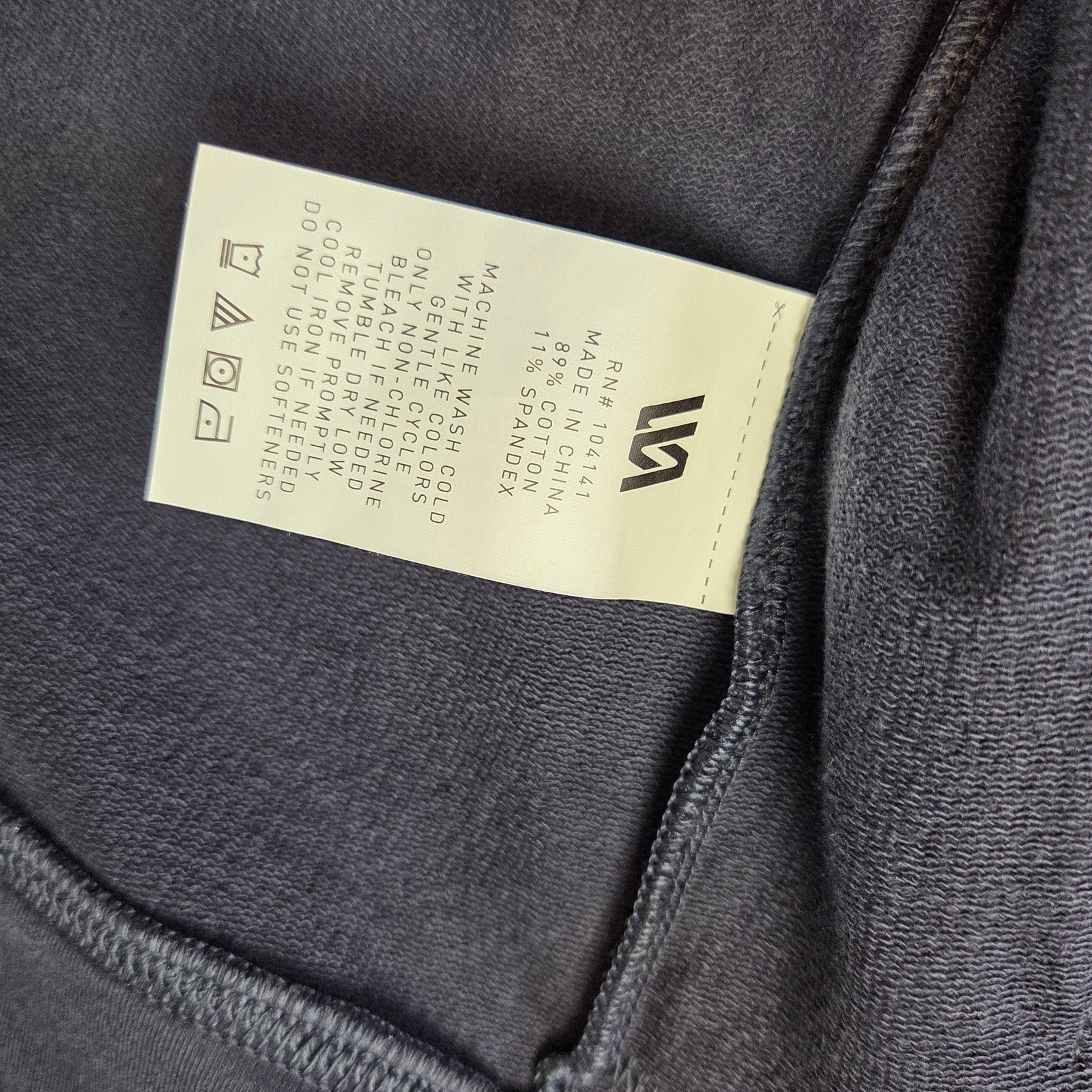 RVCA Full Zip Jacket XL Navy Cotton Blend Logo Streetwear
