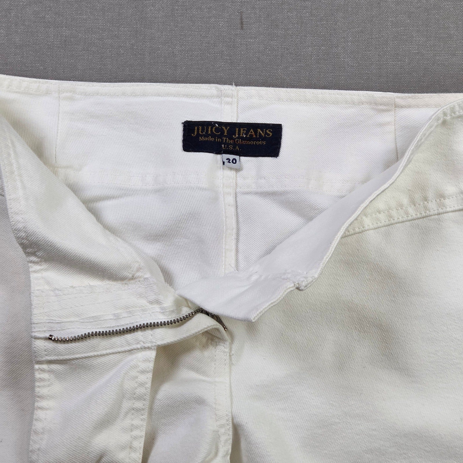 Juicy Jeans USA White Low Rise Flare Bell Bottom Pants Women’s Size 30