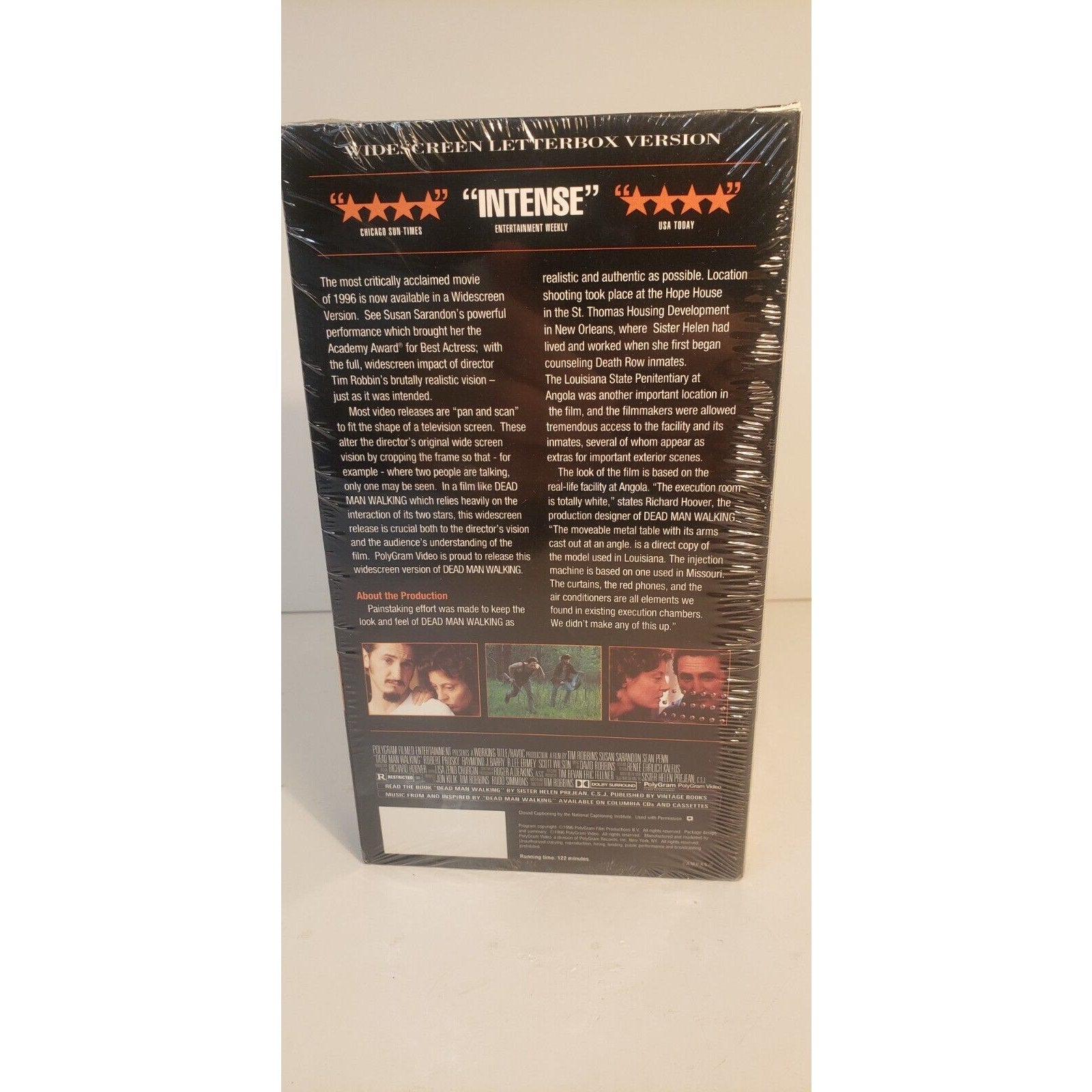 Dead Man Walking Widescreen Letterbox VHS New Sealed Susan Sarandon Sean Penn