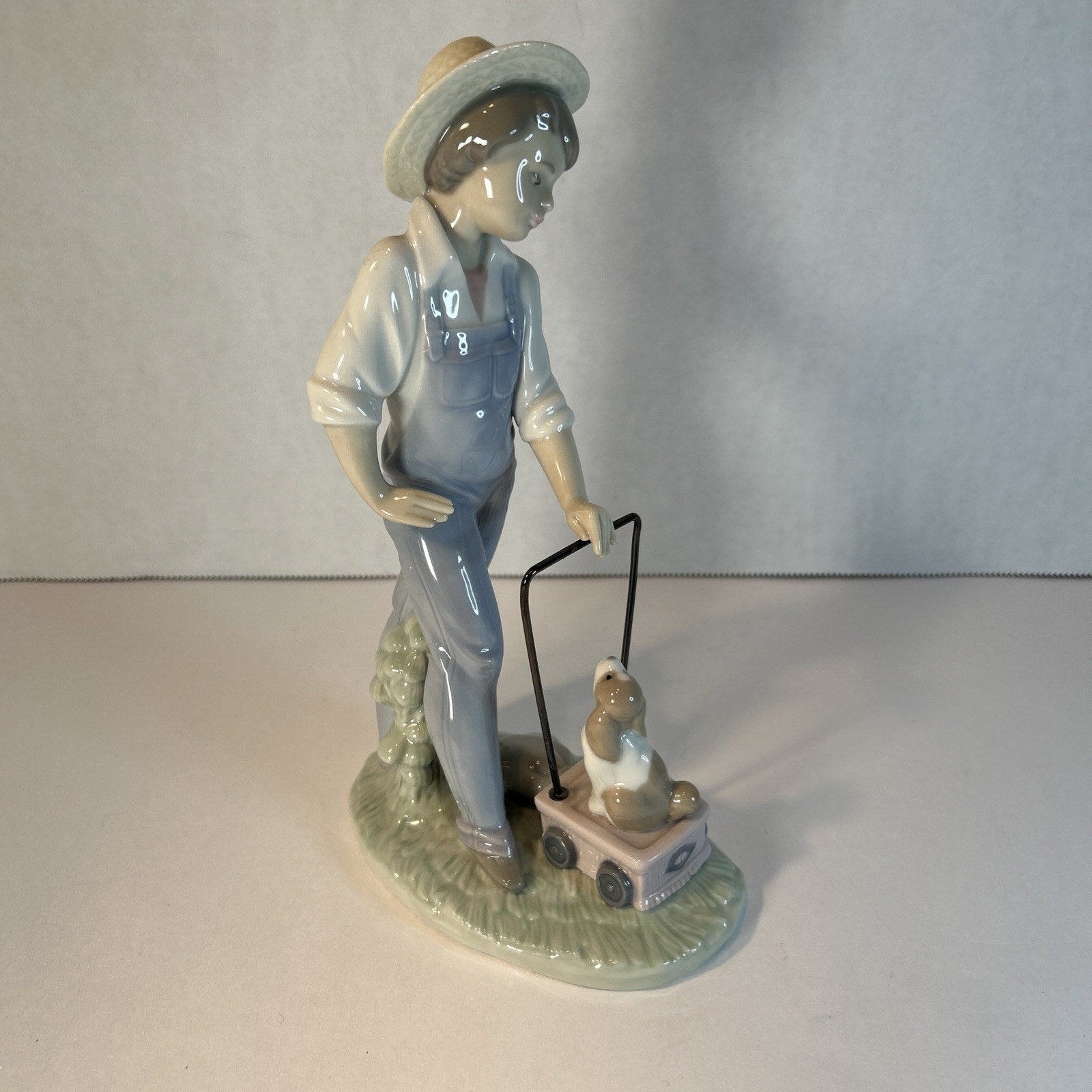 Lladro 6021 Saturday’s Child Boy with Dog Figurine Retired Spain Porcelain