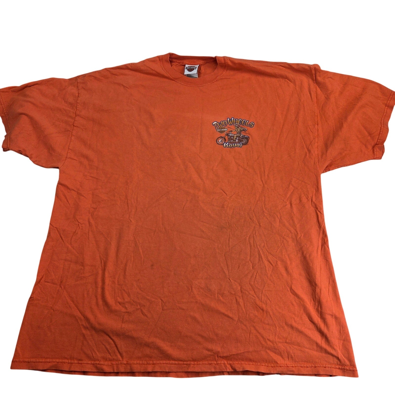Harley-Davidson 2006 Two Wheels Kauai Hawaii USA Graphic T-Shirt 3XL USA
