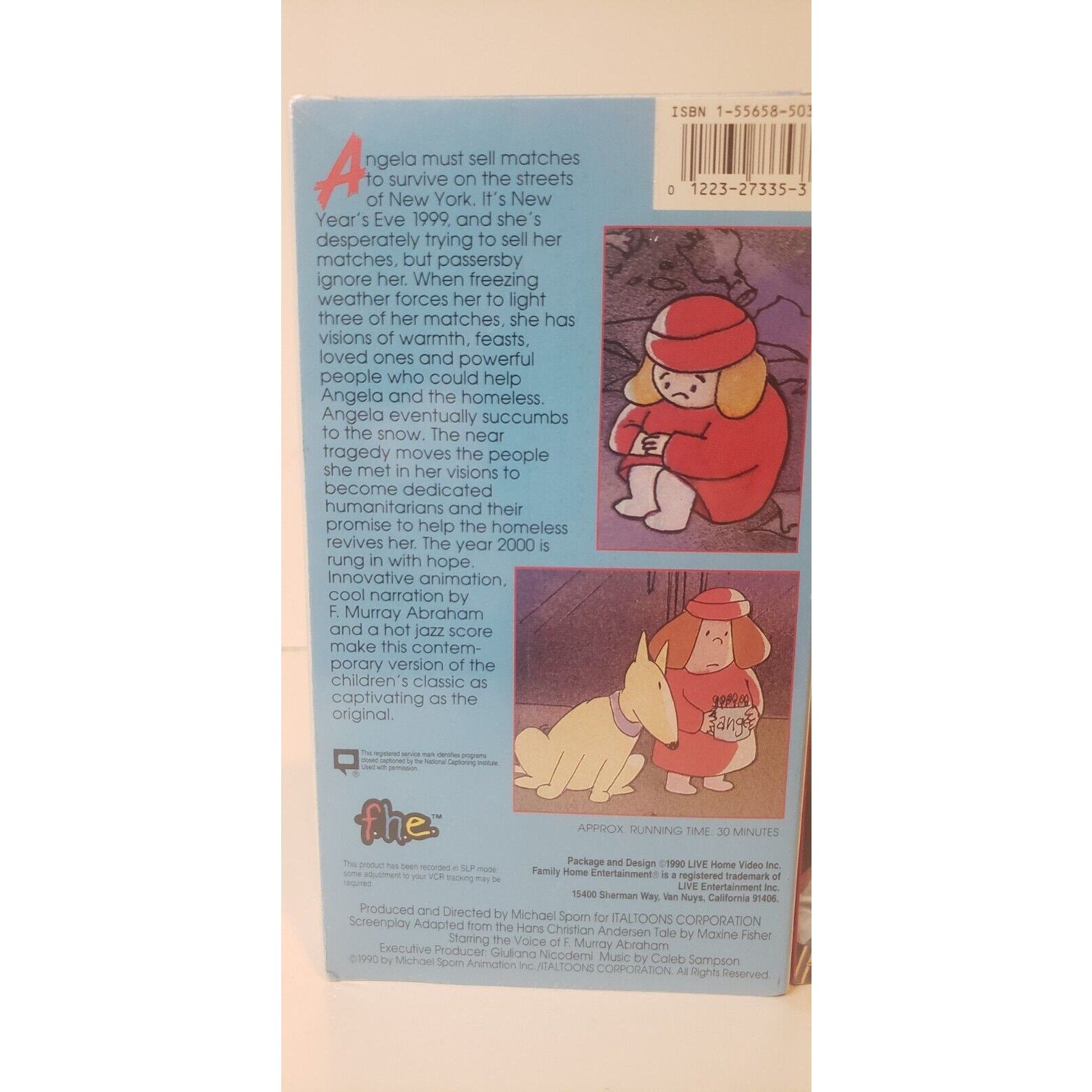 Cartoon VHS New Sealed Lot of 3 Runaway Ralph, Grimace, Little Match Girl