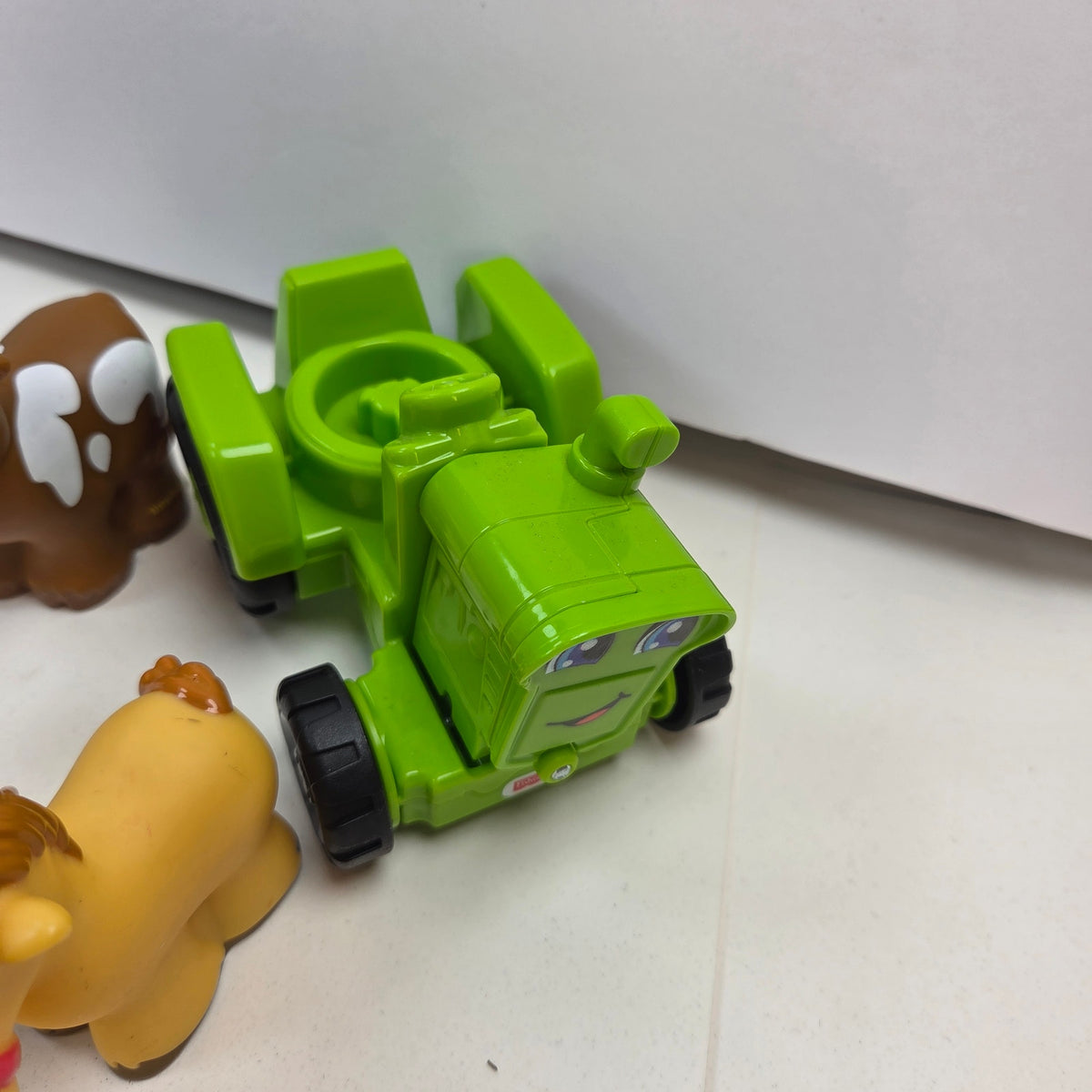 Fisher Price Little People Lot of 25 Figures Farm Animals Green Tractor Toys