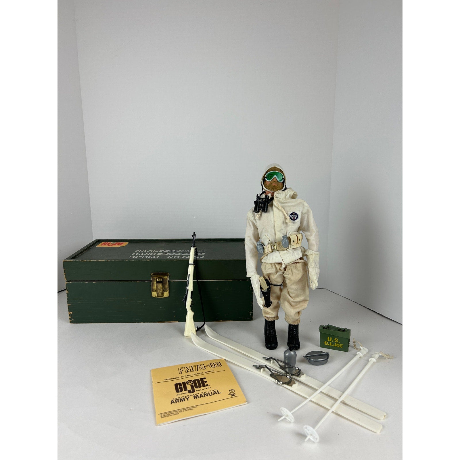 G.I. Joe 1970s Flocked Hair Ski Patrol Complete Set with Footlocker Lot