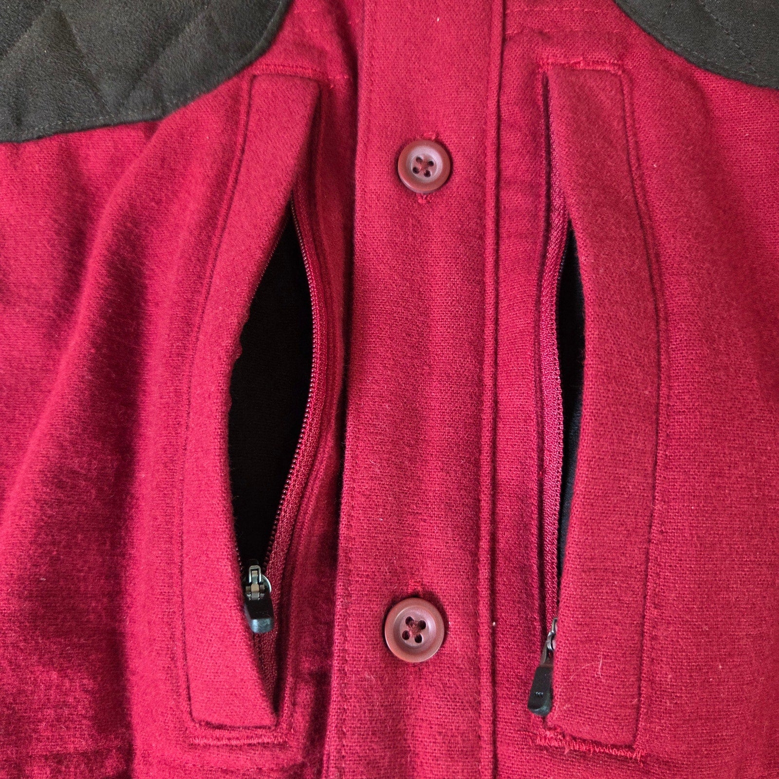 L.L.Bean Chamois Cloth Shirt Mens XL Elbow Patches Quilted Shoulders Vintage