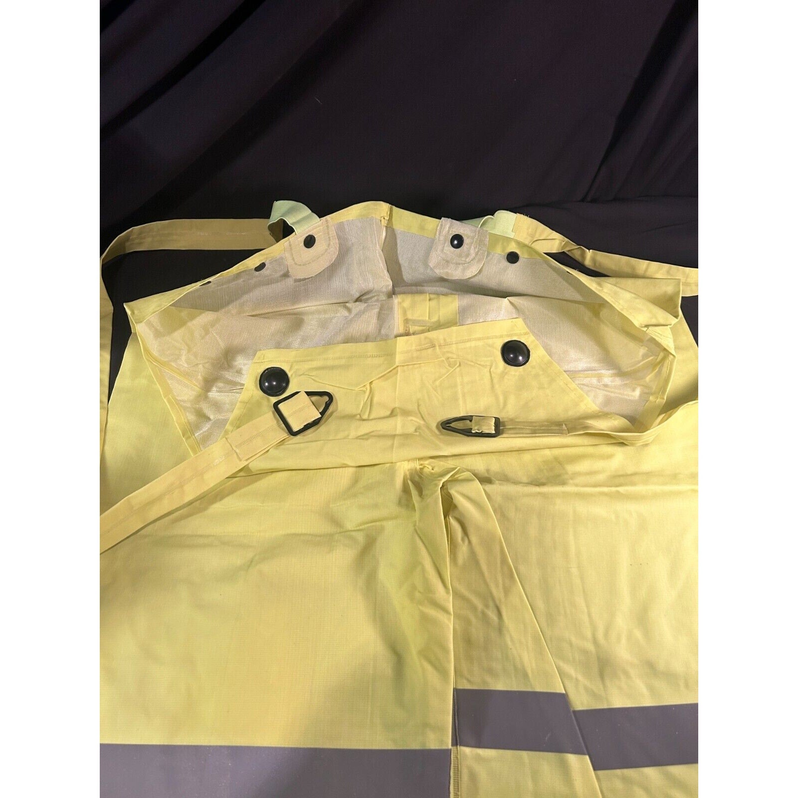 Abel Hi-Vis Rain Suit Jacket Pants Hood Men’s Medium Safety Lime Green PVC