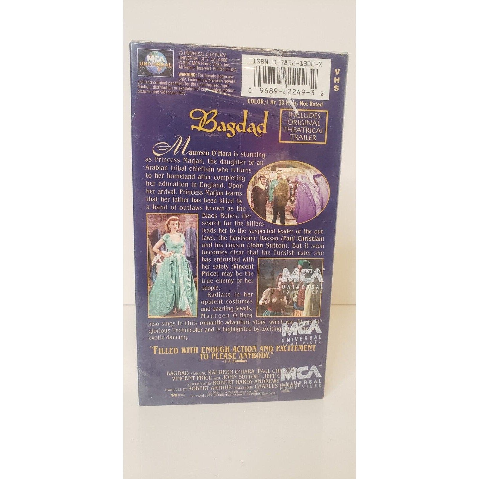 Bagdad VHS New Sealed Maureen O'Hara Paul Christian Vincent Price