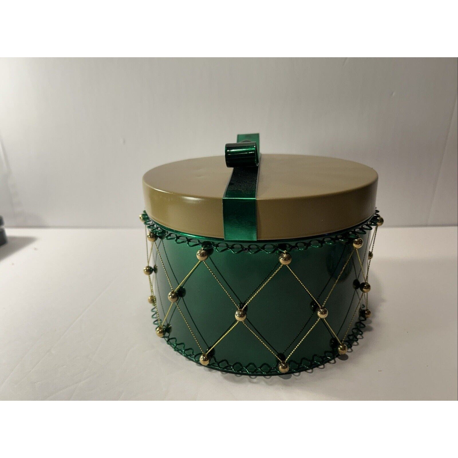 2 Christmas Themed Tin Containers