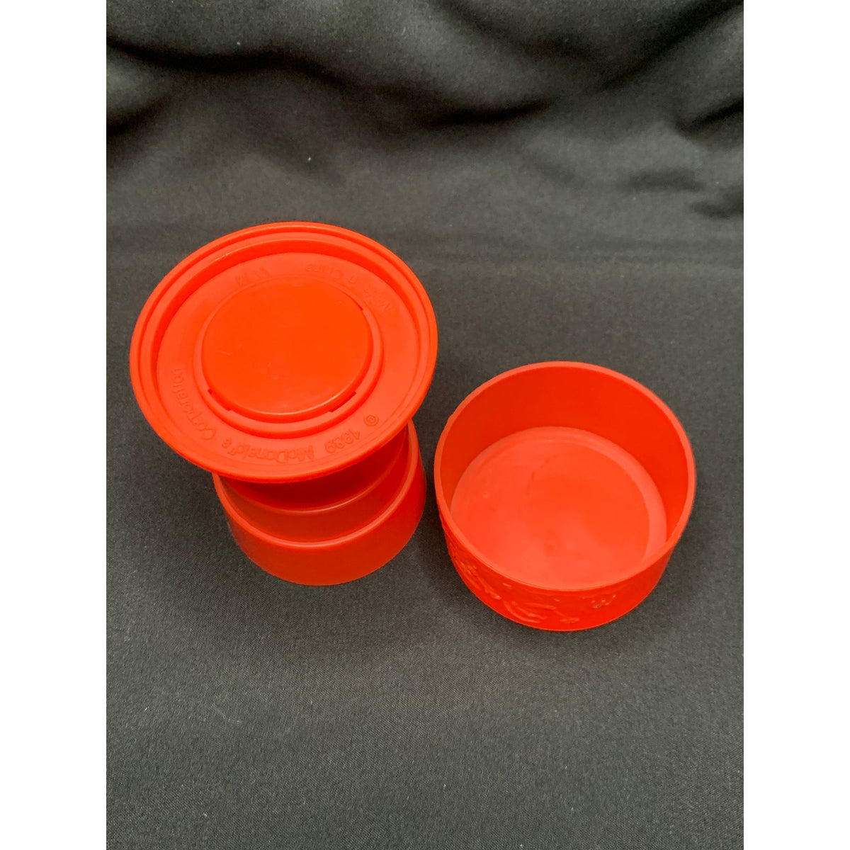1989 McDonalds Camp McDonaldland Ronald Collapsible Travel Cup Vintage