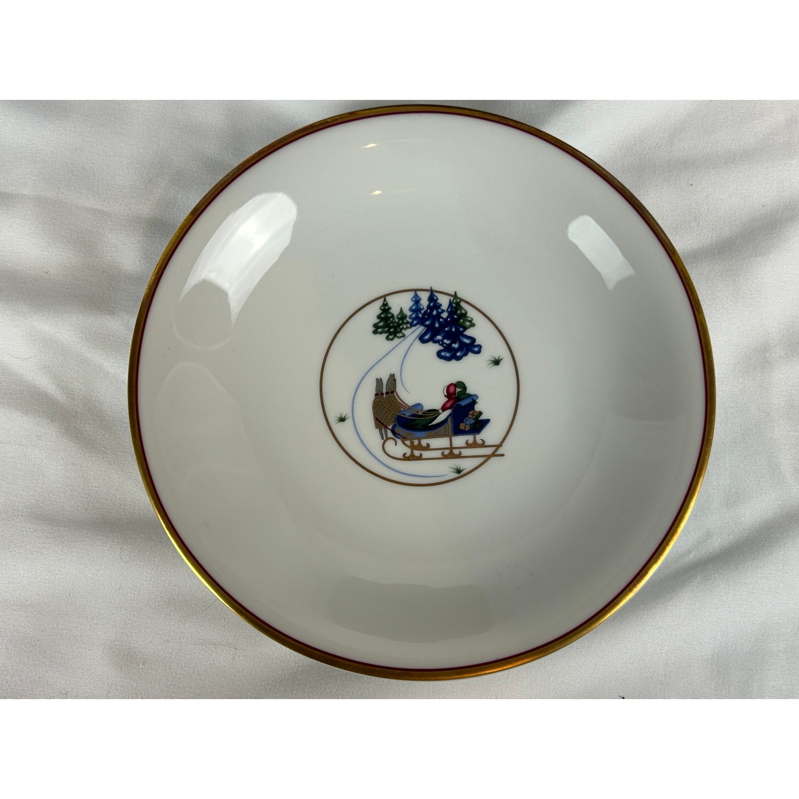 Bing Grondahl 1998 Holiday Cup Saucer Tea Plate Set Jette Frolich Boxed