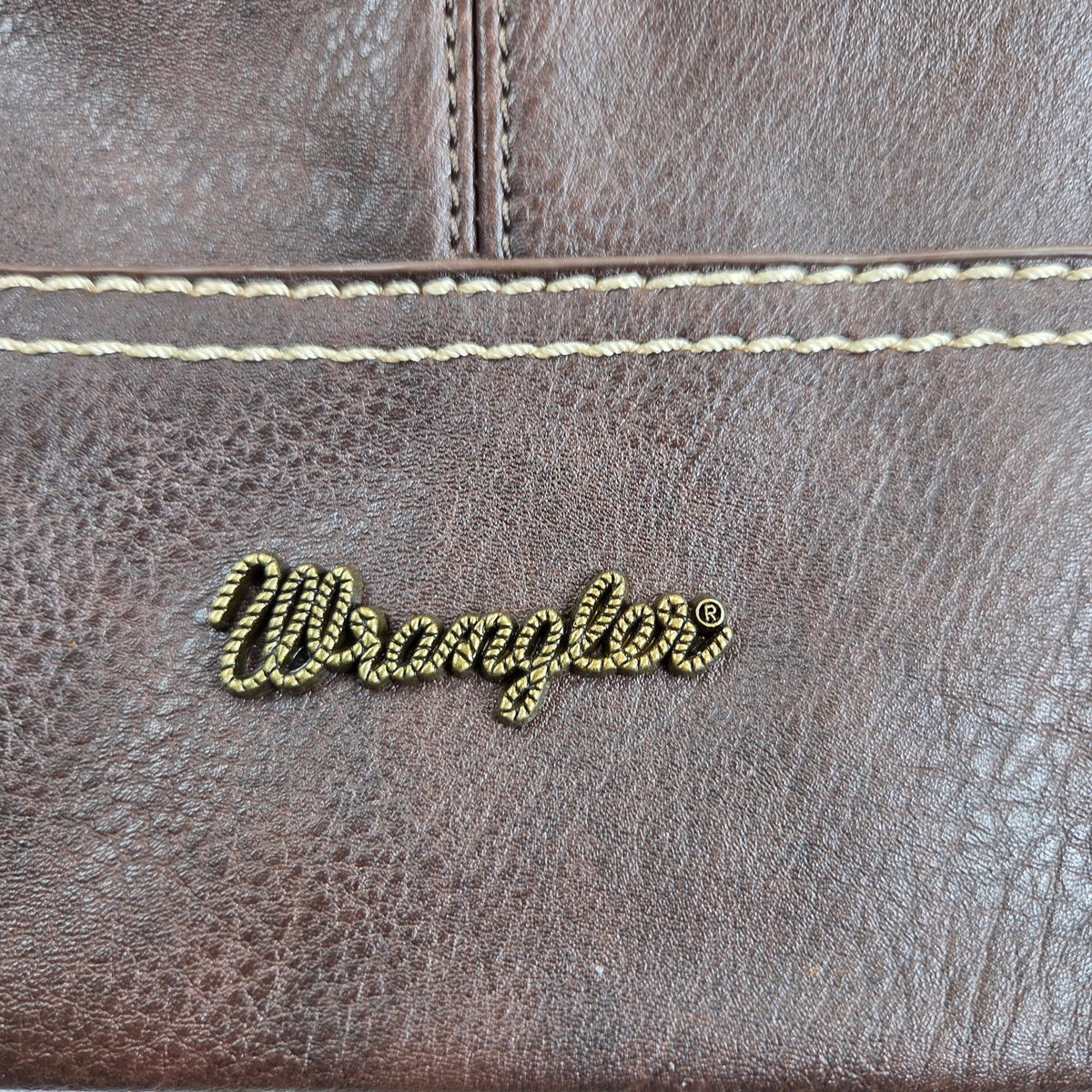 Wrangler WG20-918CF Hobo Shoulder Handbag Vegan Leather Solid Coffee NWT