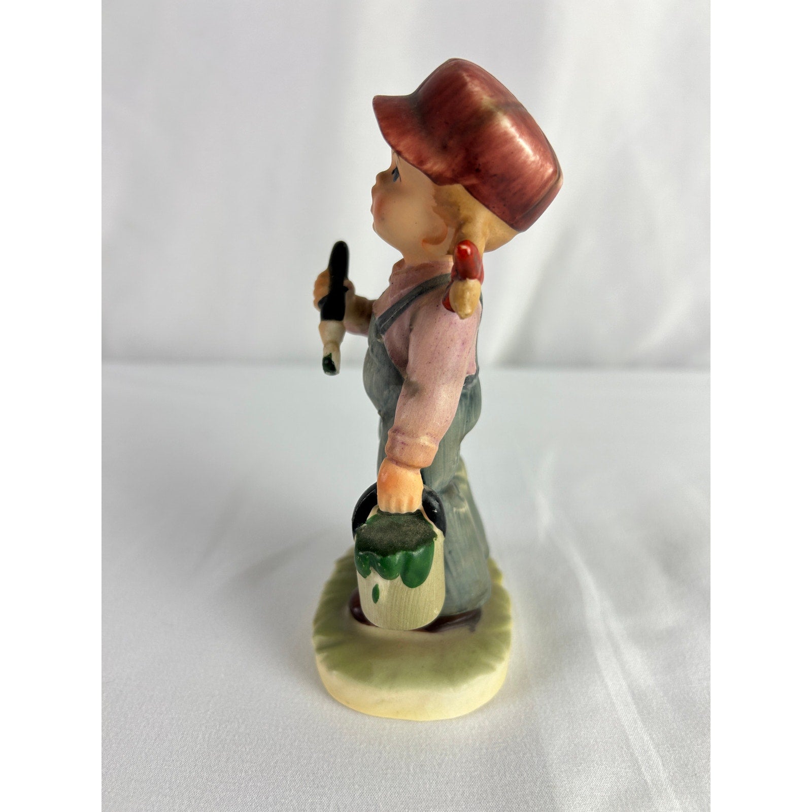 Vintage Napcoware Girl Painting Figurine Paint Brush Bucket C8748