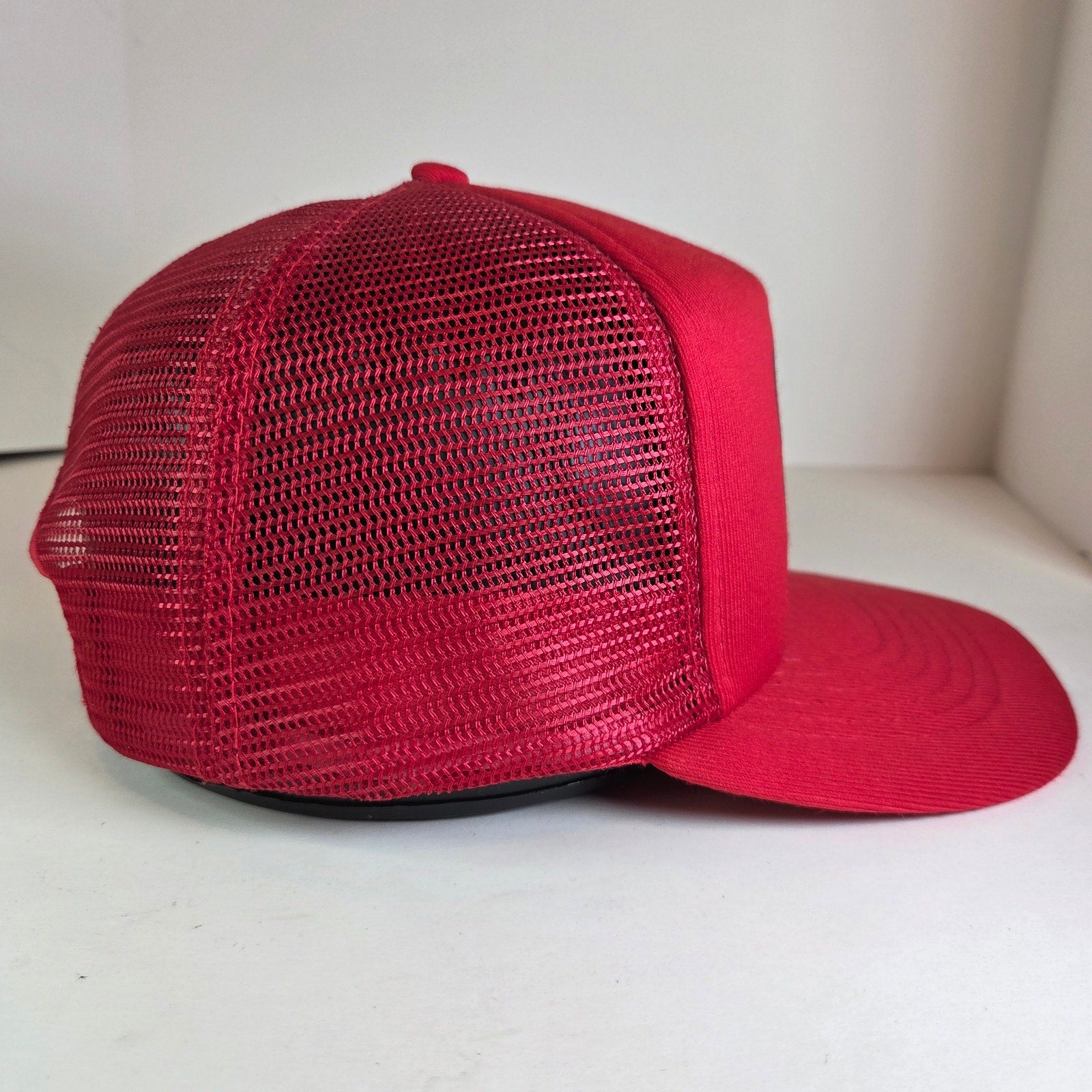 80s Capital Banning Junction Red Mesh Foam Snapback Trucker Cap Philippines