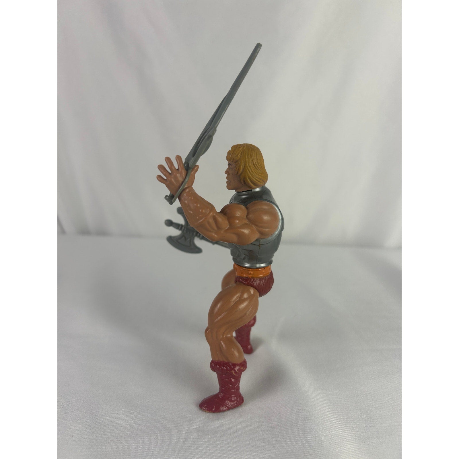 Vintage 1983 MOTU Battle Armor He-Man Complete w Sword Axe Mattel
