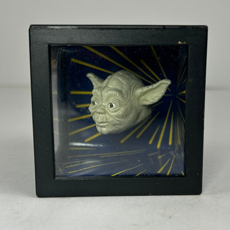 Vintage Star Wars Yoda Darth Vader Empire Strikes Back 3D Cube