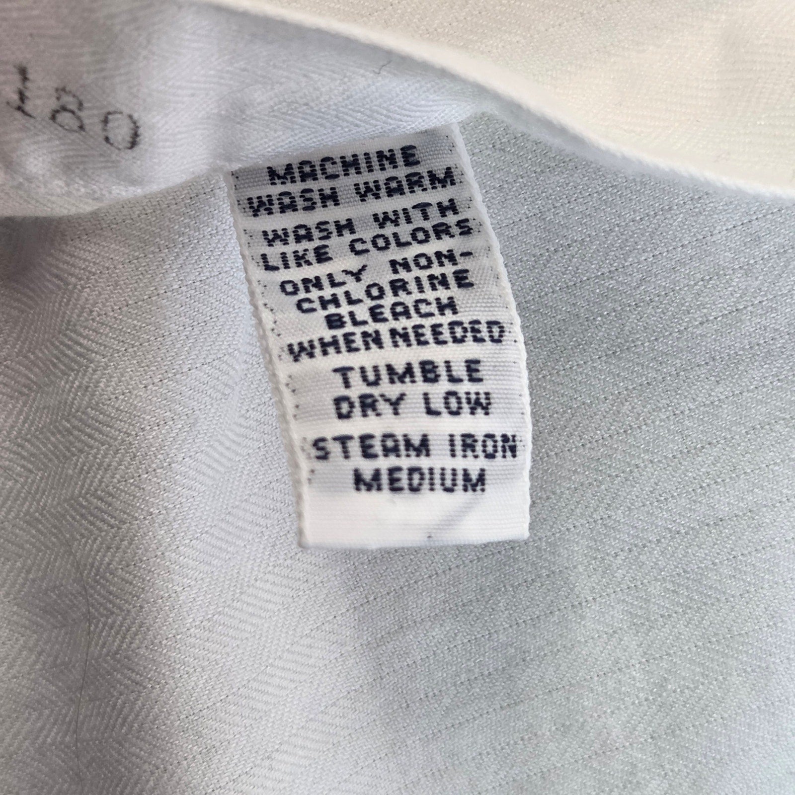 Polo Ralph Lauren Andrew White Dress Shirt 18 34/35 Made in Hong Kong