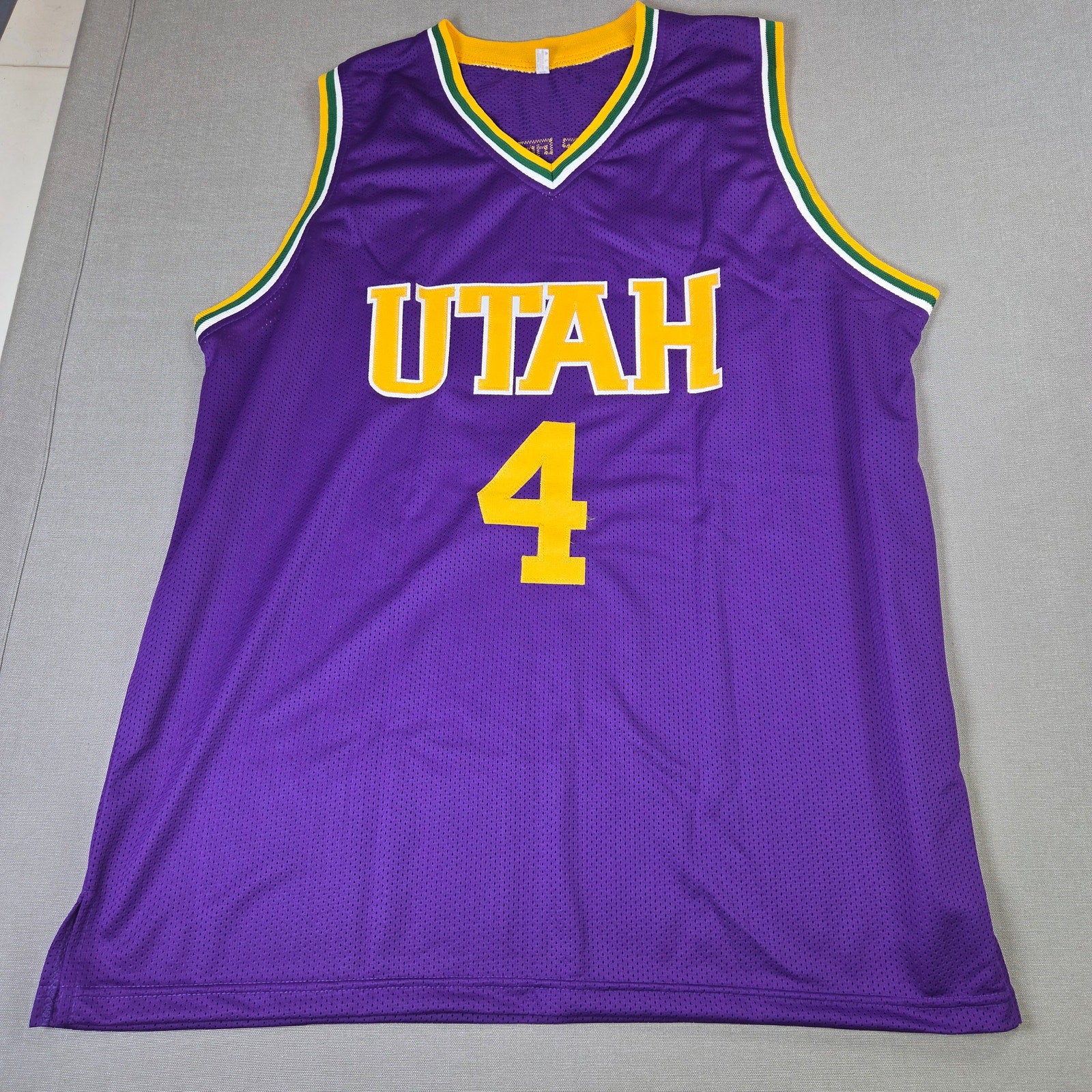 Adrian Dantley Signed Utah Jazz Custom Jersey XL Beckett Witness COA