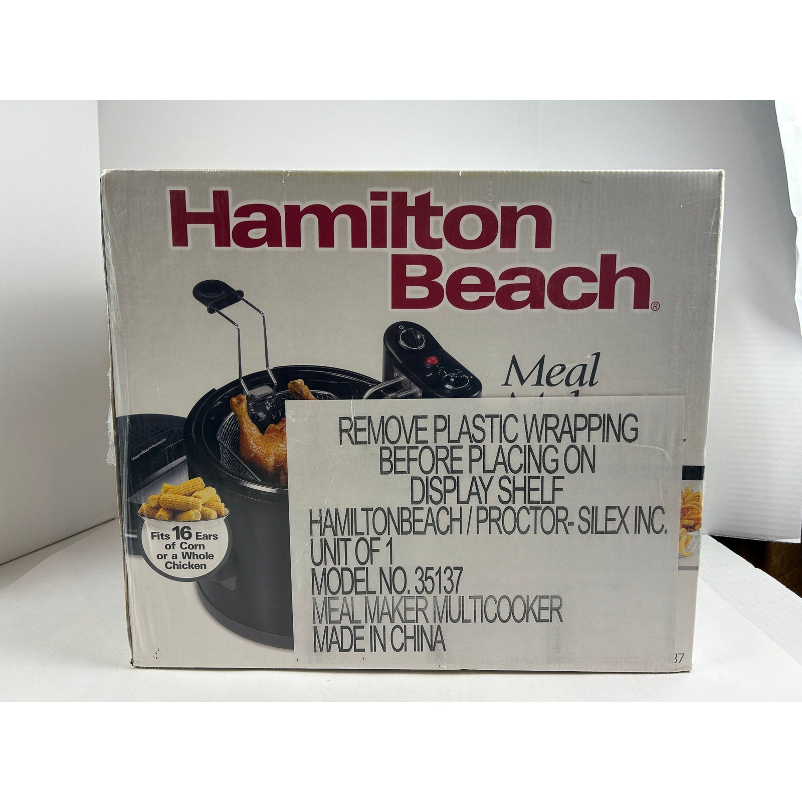 Hamilton Beach Meal Maker Multicooker 35137 New Sealed Boil Steam Fry