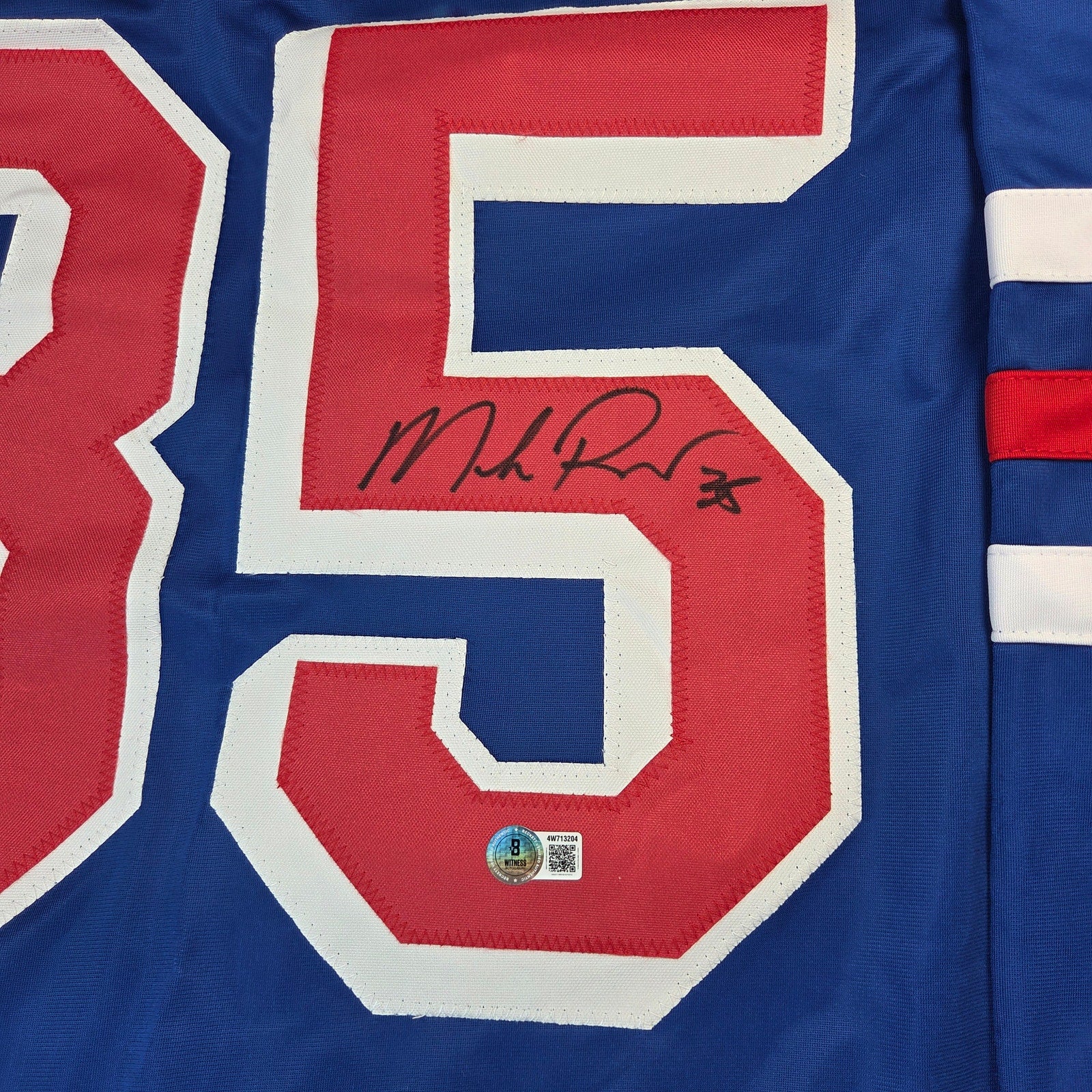 Mike Richter Signed New York Rangers #35 Custom Jersey BAS Witness Auto