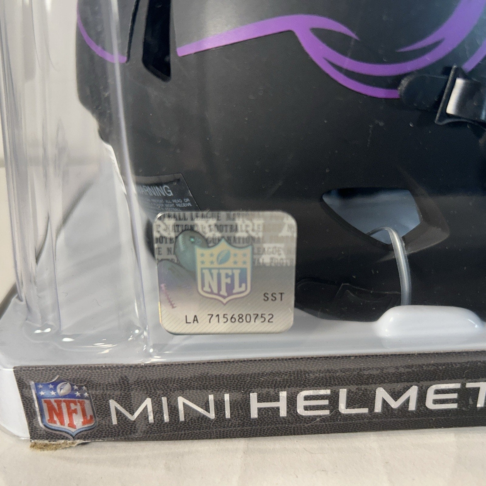 Za'Darius Smith Signed Minnesota Vikings Eclipse Mini Helmet (Authentic-Beckett)