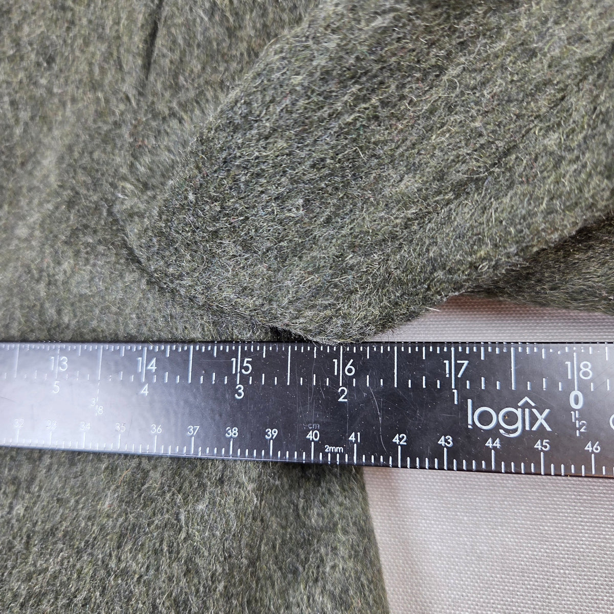 Vintage Hummelsheim Wool Coat Kids EU 140 Green Long Overcoat Germany 75% Wool