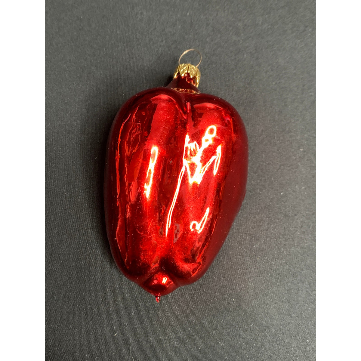Vintage Glass Vegetable Christmas Ornaments OWC Inge Glas Germany Lot of 6