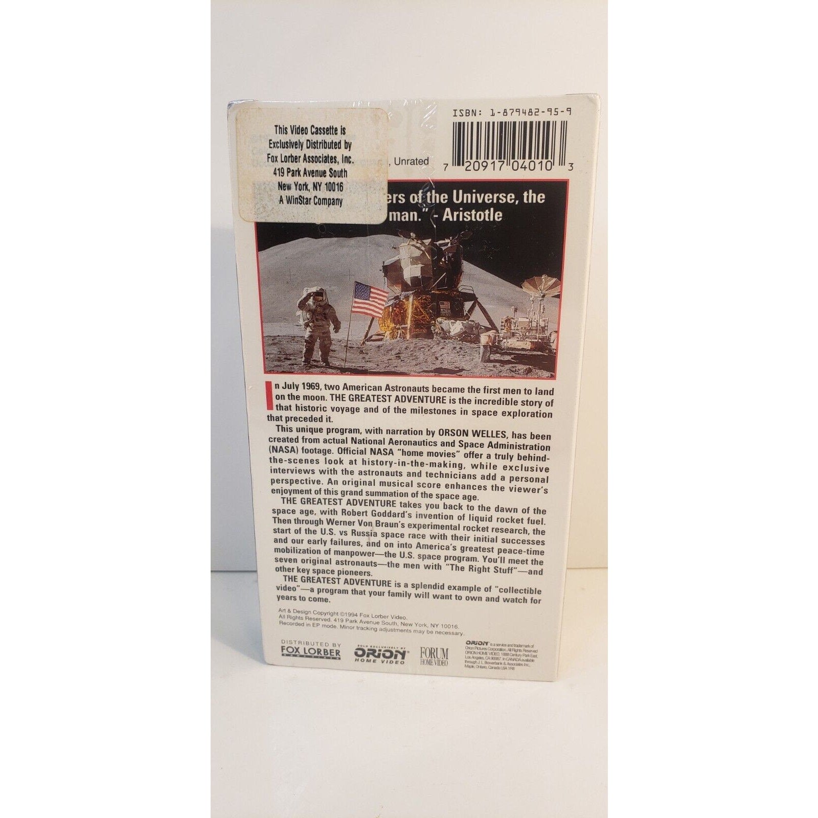 The Greatest Adventure: Man's Historic Voyage to the Moon Orson Welles NASA NEW