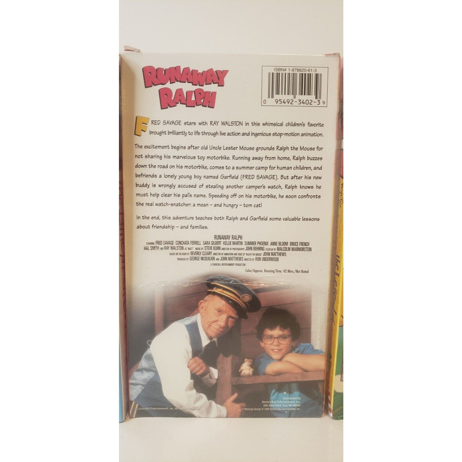 Cartoon VHS New Sealed Lot of 3 Runaway Ralph, Grimace, Little Match Girl