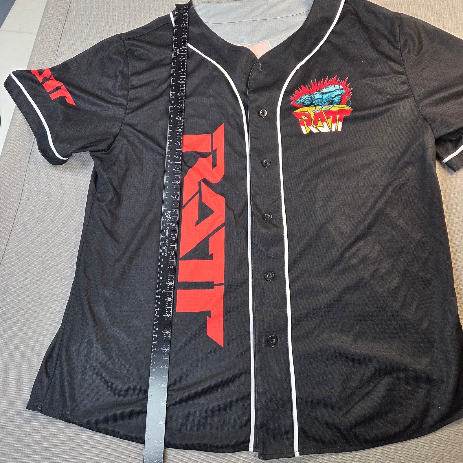 Garment One Ratt Reach For The Sky Baseball Jersey Shirt 2XL Rock Band Black