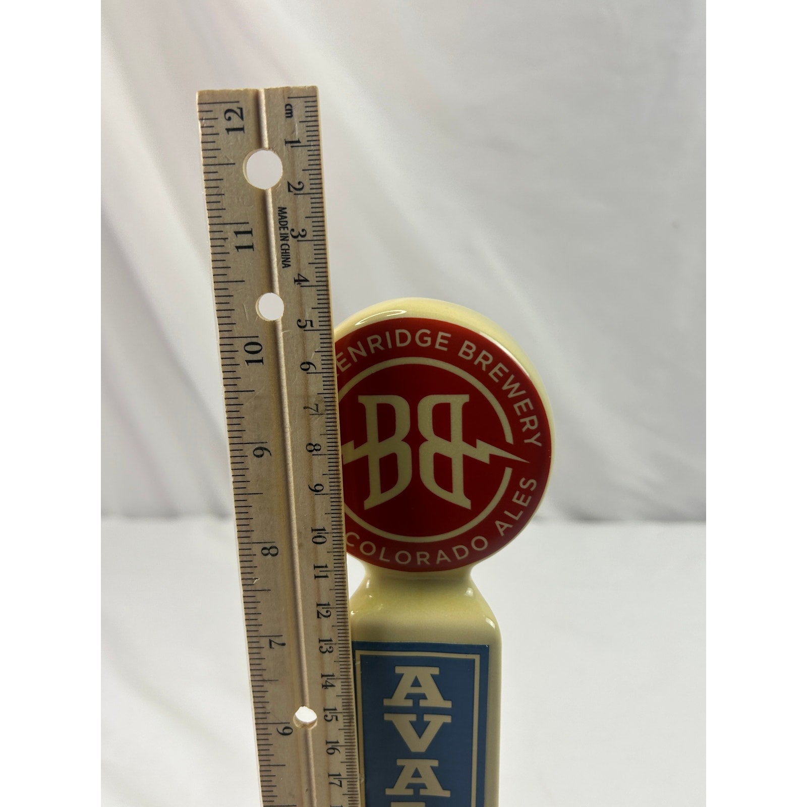 Breckenridge Brewery Avalanche Ale Beer Tap Handle Ceramic Colorado Breweriana