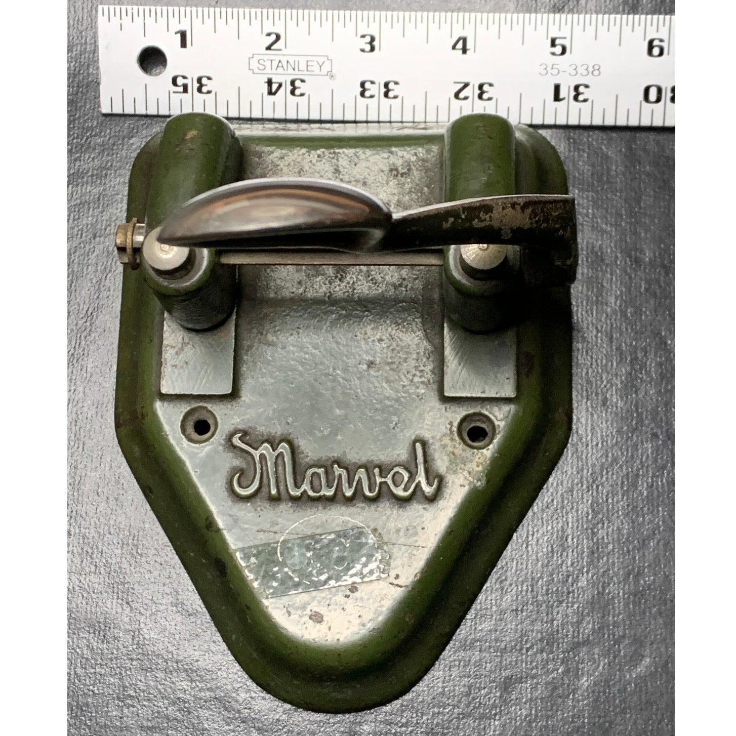 Vintage Wilson Jones Marvel No. 135 Two Hole Paper Punch Cast Metal USA